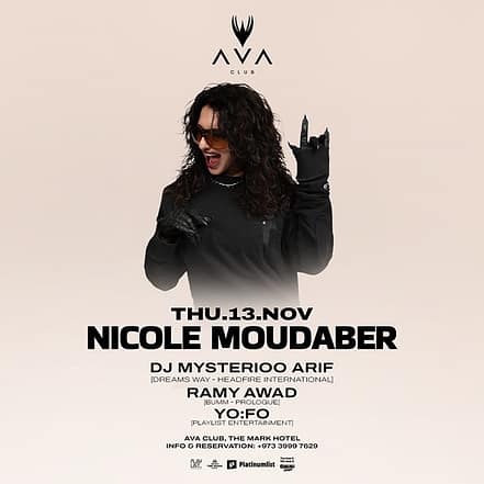 Nicole Moudaber live at AVA Club – Nightlife TMLH.com Special Offers, Deals & Discounts in Turkey