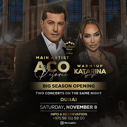 Aco Pejovic Live concert – Katarina Grujic Warm up – Concerts TMLH.com Special Offers, Deals & Discounts in Turkey