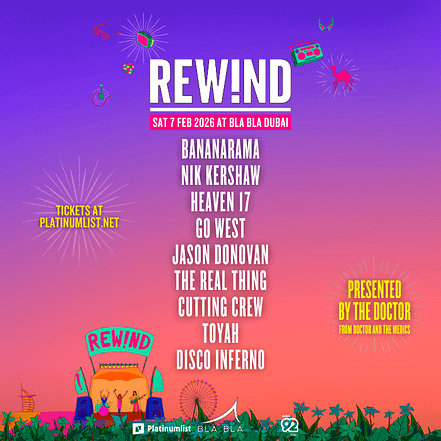 REW!ND Fest DXB 2026 – The Ultimate 80s & 90s Experience Returns to Bla Bla! – Festival TMLH.com Special Offers, Deals & Discounts in Turkey