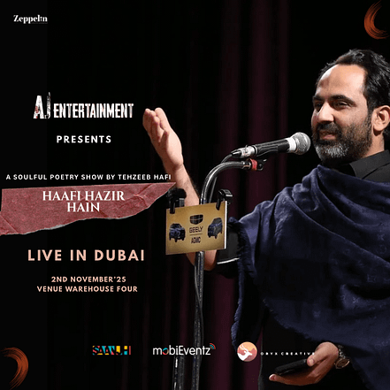 Haafi Hazir Hain by Tehzeeb Haafi at Warehouse Four in Dubai – Concerts TMLH.com Special Offers, Deals & Discounts in Turkey