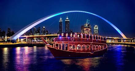 Canal Dhow Cruise Or Trio Package At Desert Vibes Tourism Dubai TMLH.com Special Offers, Deals & Discounts in Turkey