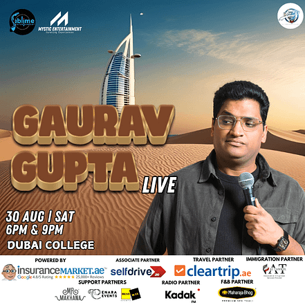 Gaurav Gupta Live in Dubai 2025 – Comedy Events TMLH.com Special Offers, Deals & Discounts in Turkey