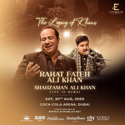Legacy of the Khans – Ustad Rahat Fateh Ali Khan and Shazman Ali Khan in Dubai – Desi Events TMLH.com Special Offers, Deals & Discounts in Turkey