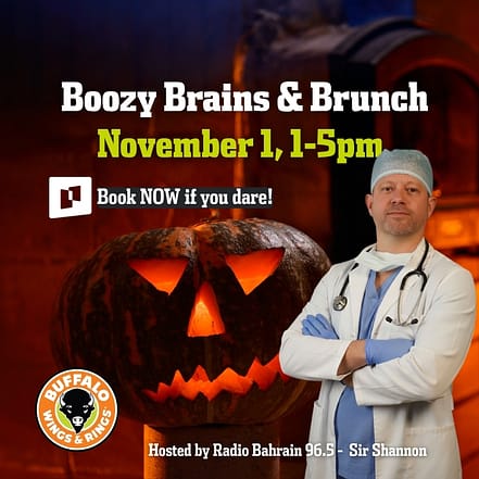 Boozy Brains & Brunch at Buffalo Wings & Rings, Bahrain – Halloween TMLH.com Special Offers, Deals & Discounts in Turkey