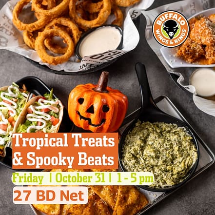 Tropical treats & Spooky Beats Brunch at Buffalo Wings & Rings, Bahrain – Halloween TMLH.com Special Offers, Deals & Discounts in Turkey