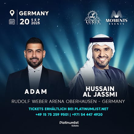 Hussain Al Jassmi & Adam Live at Rudolf Weber Arena in Oberhausen, Germany – Arabic Events TMLH.com Special Offers, Deals & Discounts in Turkey
